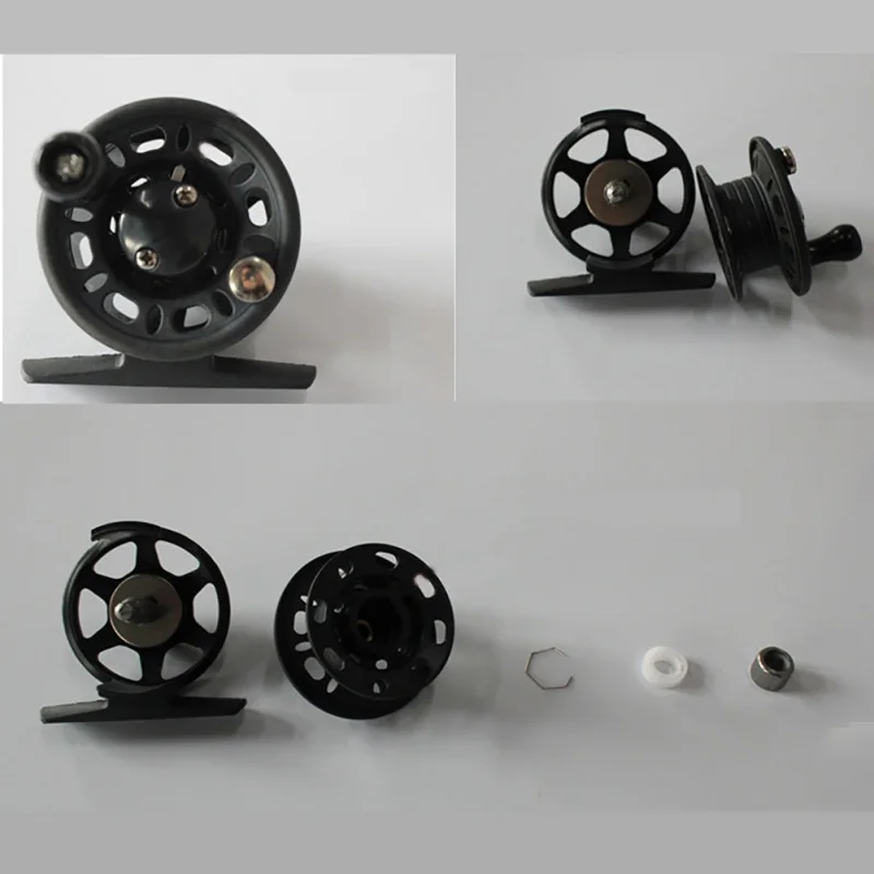 Light Fishing Reel Plastic Body Fly Ice Sea Fish Wheel Reel Fly Reel Fishing Line Reel 3 Models HX02