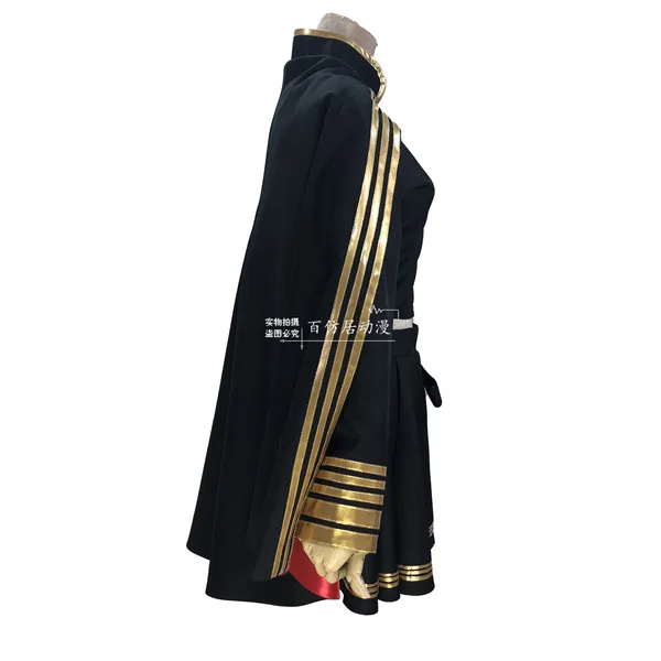 Custom made The Popular Game Azur Lane Battleship Cosplay Costume Black Top+Skirt Full Sets