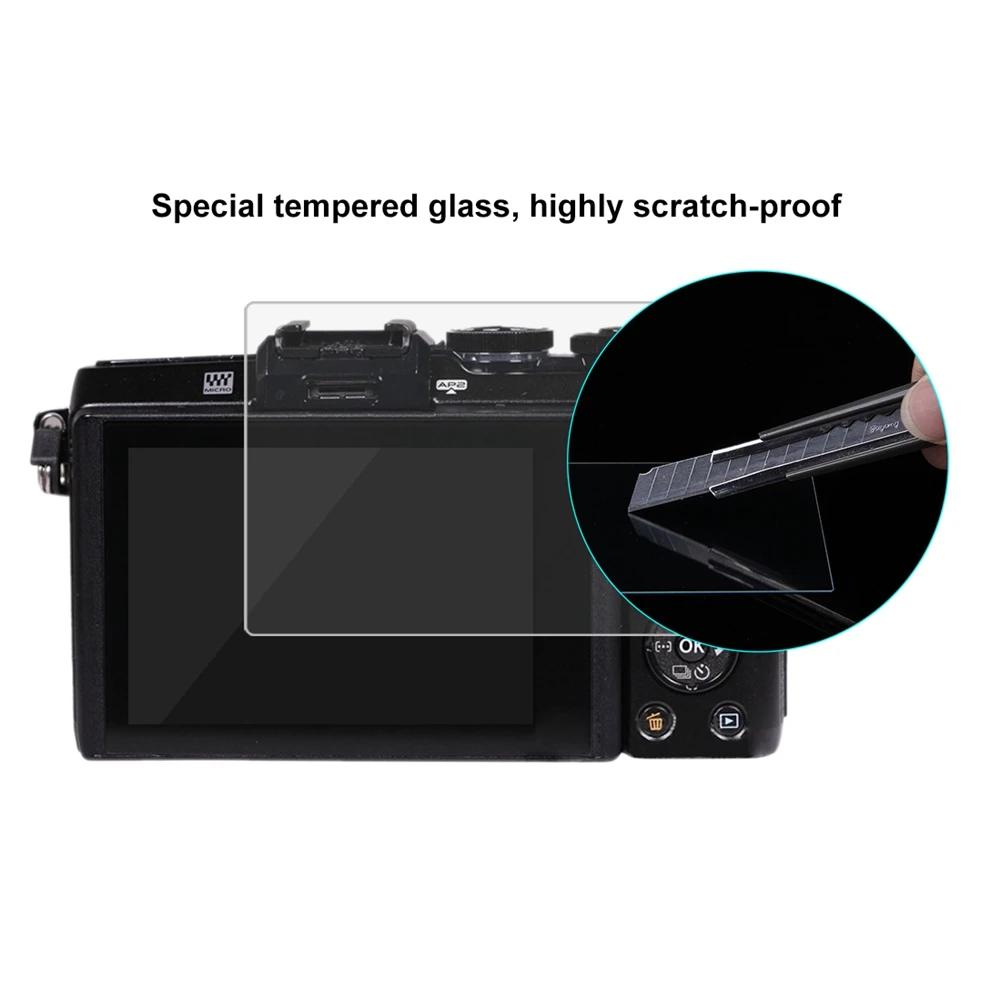 ЖК-защитная пленка для камеры Olympus EPL7/E-PL8 9H твердость поверхности закаленное стекло OM-D EM-1/EM10/EM10-2 PEN-F/EP5/E-PL9