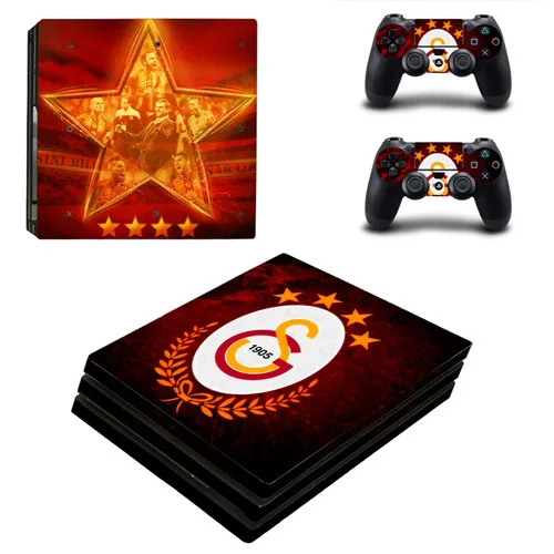 Galatasaray 1905 футбольная команда PS4 Pro наклейка для кожи виниловая наклейка для консоли Playstation 4 и 2 контроллера PS4 Pro наклейка для кожи - Цвет: YSP4P-0921