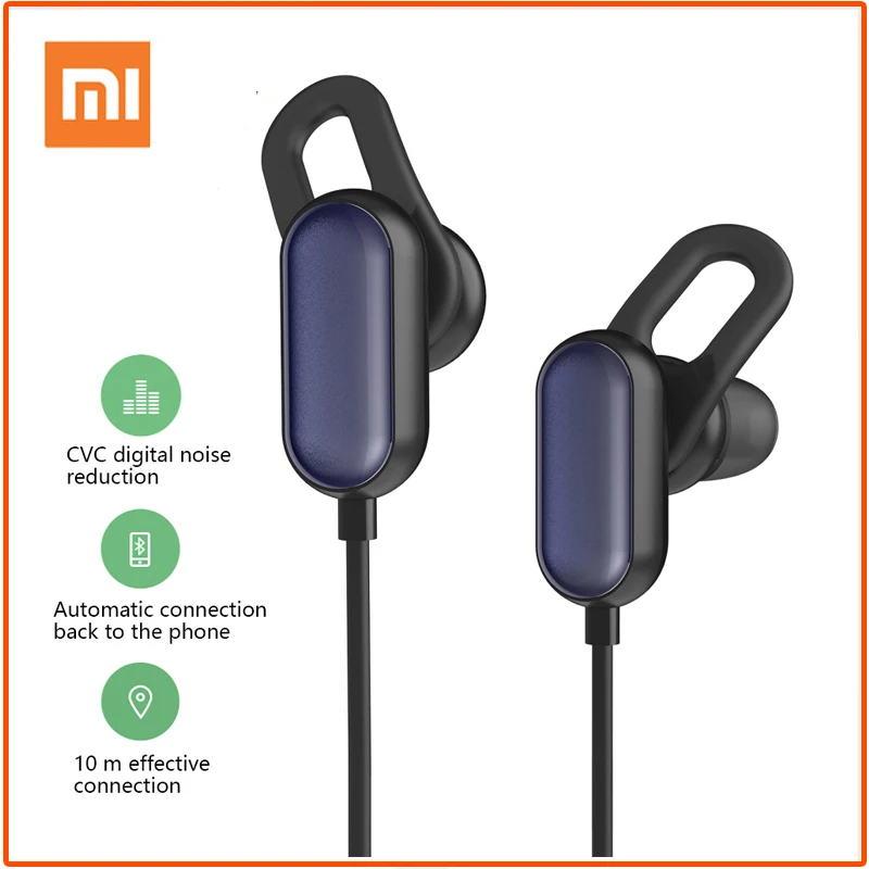 

Original Xiaomi Sport Bluetooth Headset Youth Edition Bluetooth 4.1 Wireless Mi Earphones IPX4 Waterproof Stereo Earbuds
