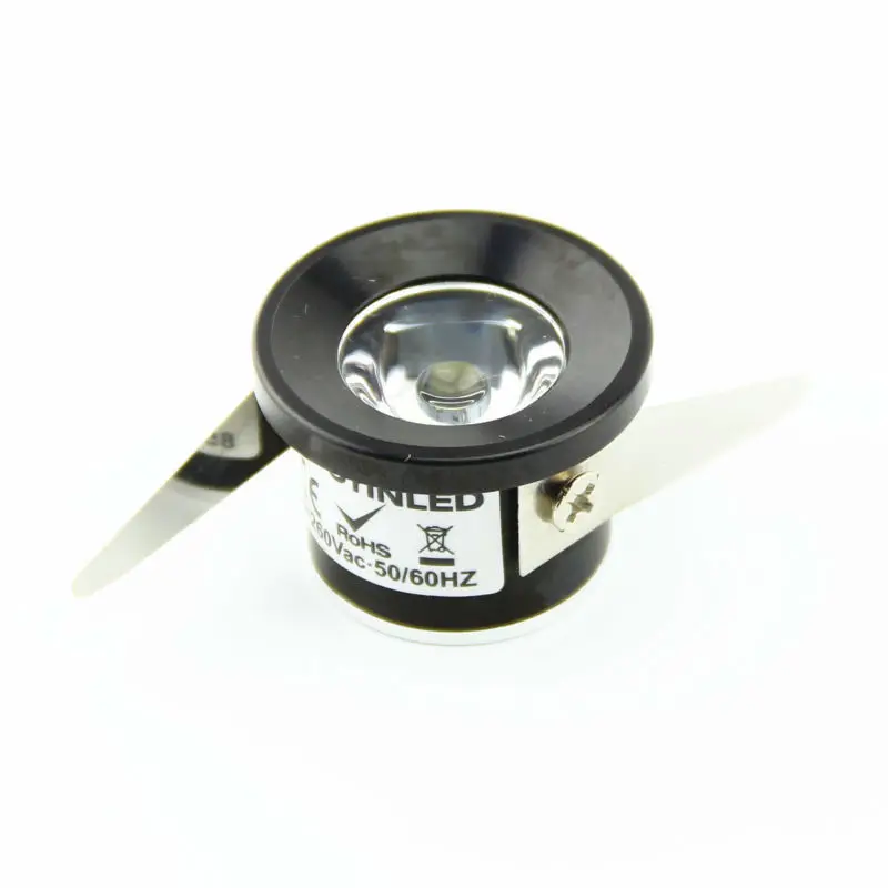 1W DC12 AC85-260V Small Mini LED Spot light Recessed Ceiling Lamps LED Under Cabinet Downlights CE ROSH  Free Shipping