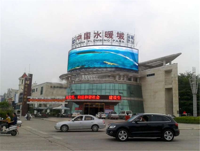 

P10 outdoor reversed polarity full color led display ,wafer chips ,10000dots/m2,8500cd