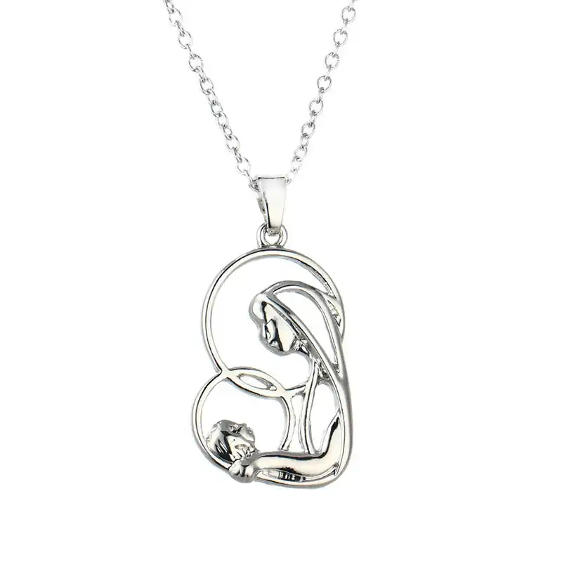 silver daughter necklace