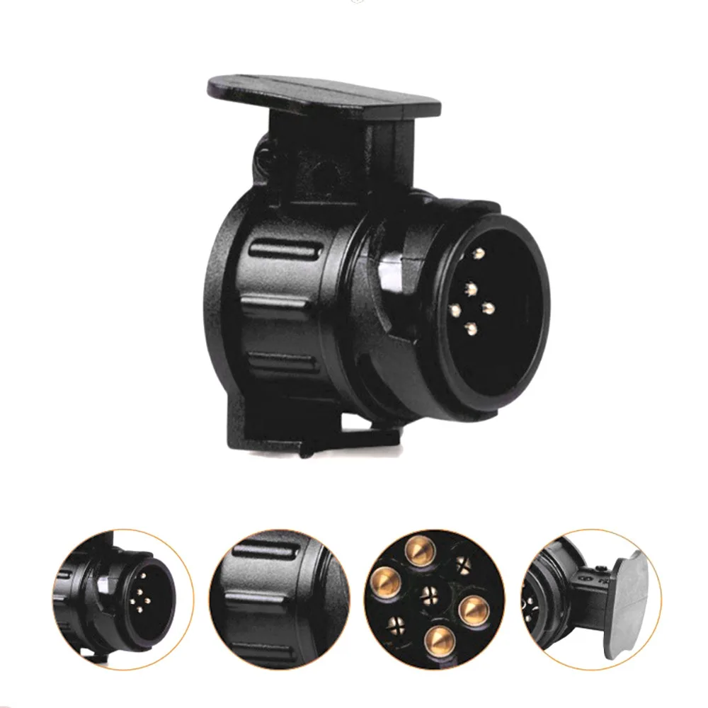 13 إلى 7 دبوس مقطورة سيارة شاحنة الكهربائية سحب محول للماء السحب بار التوصيل محول القابس ل مركبة تجارية RV السيارات