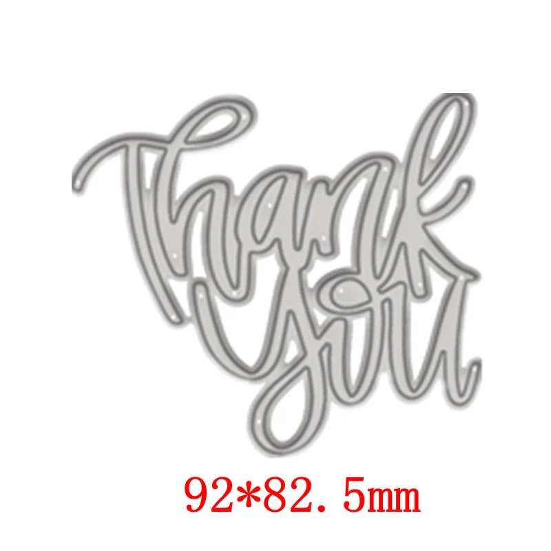 

Phrase Thank You Metal Cutting Dies Stencils for DIY Scrapbooking Photo Album Decorative Embossing Paper Cards Crafts Die Cut