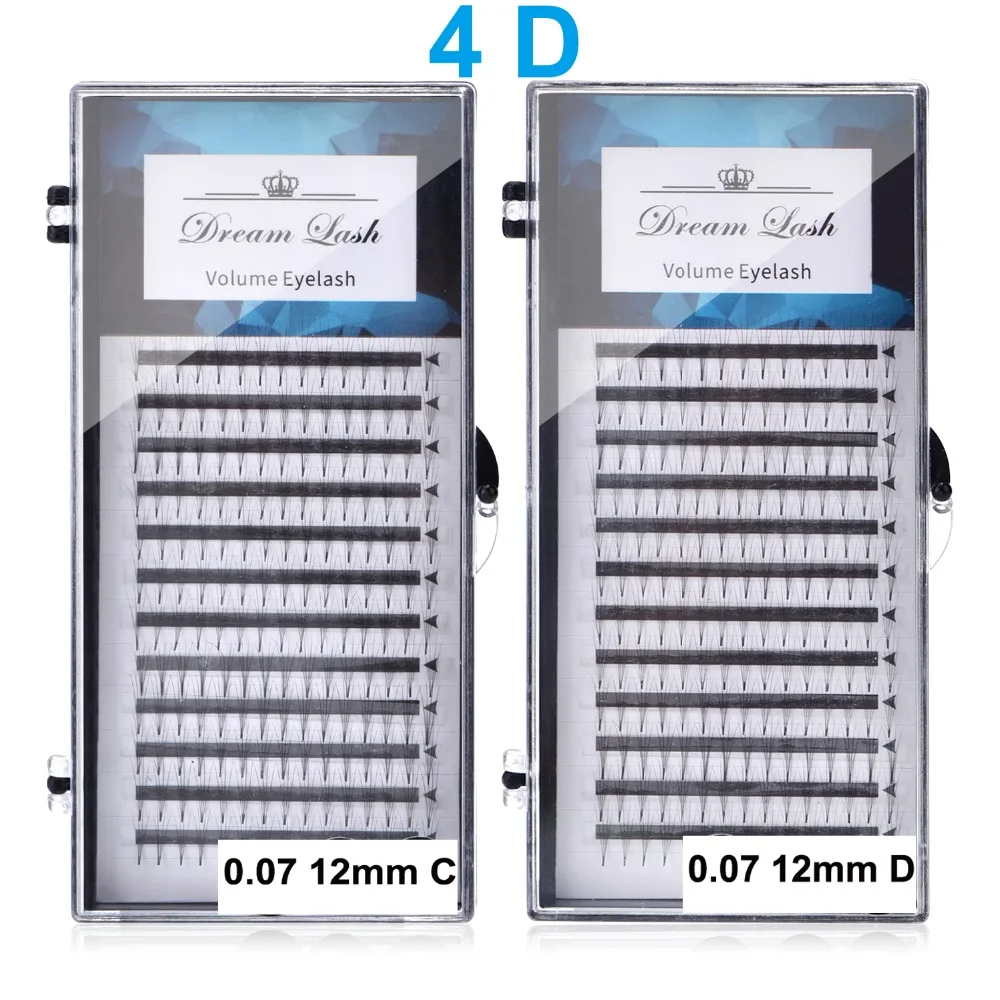 

4D Volume Eyelashes Premade Russian Cluster Fans False Eyelash Extension Premium Mink Lash Makeup Tool Time Saving Lashes