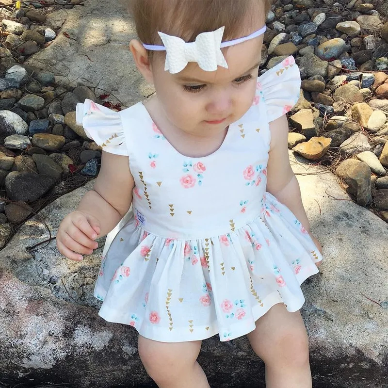 

Summer fashion New Born Baby Dress Cute printing Baby girls clothes For girls Kids Infant Clothes Baby Girls clothes