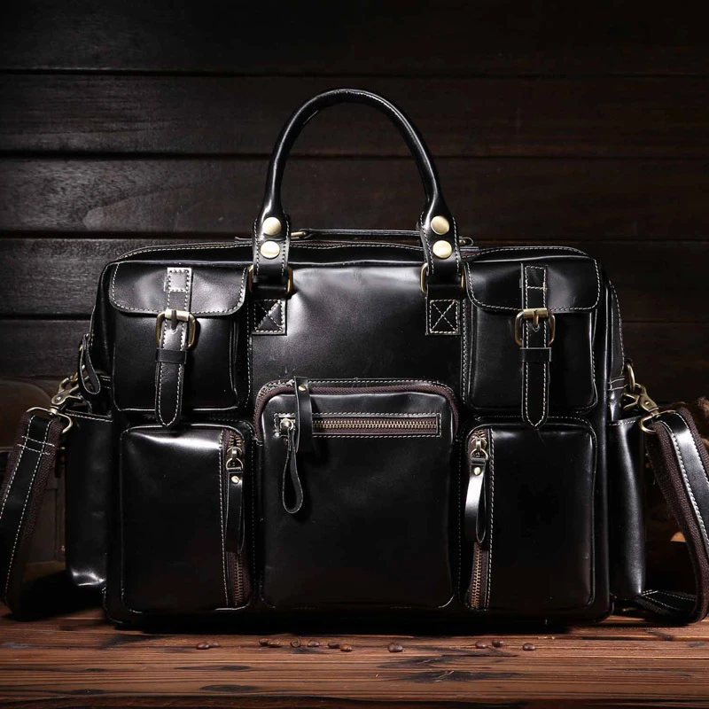 Venta al por bolsos de cuero excelente para hombres, bolso de viaje oblicuo de un solo hombro para hombres, de cuero crazy horse 3061|Bolsos bandolera| - AliExpress