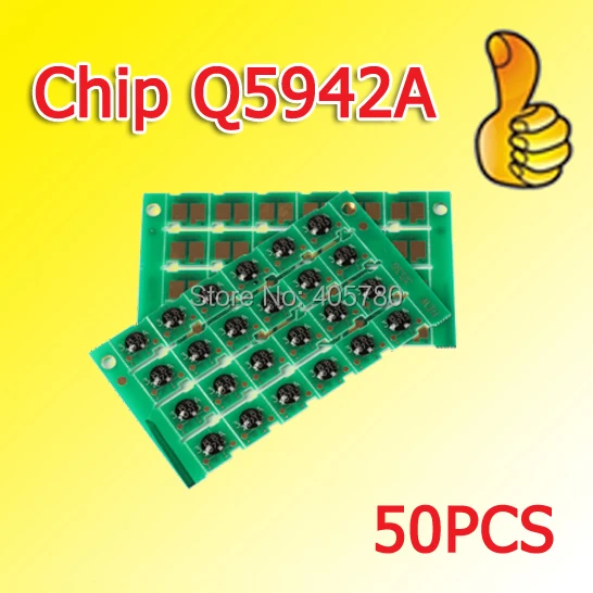 50 шт 5942A тонер чипы q5942a совместимый для 4250/4250n/4350/4350n/4350L барабанный чип + 100%