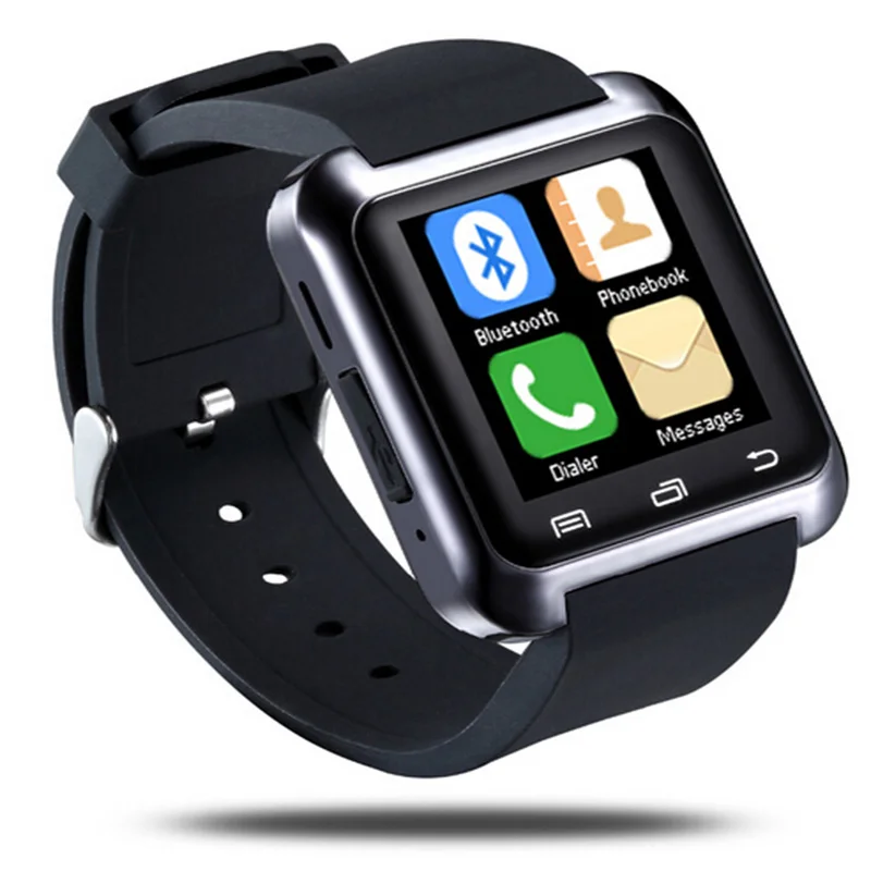 Оригинальные умные часы U80 с Bluetooth наручные для Apple iPhone 55S 6 Plus Huawei LG Android Phone