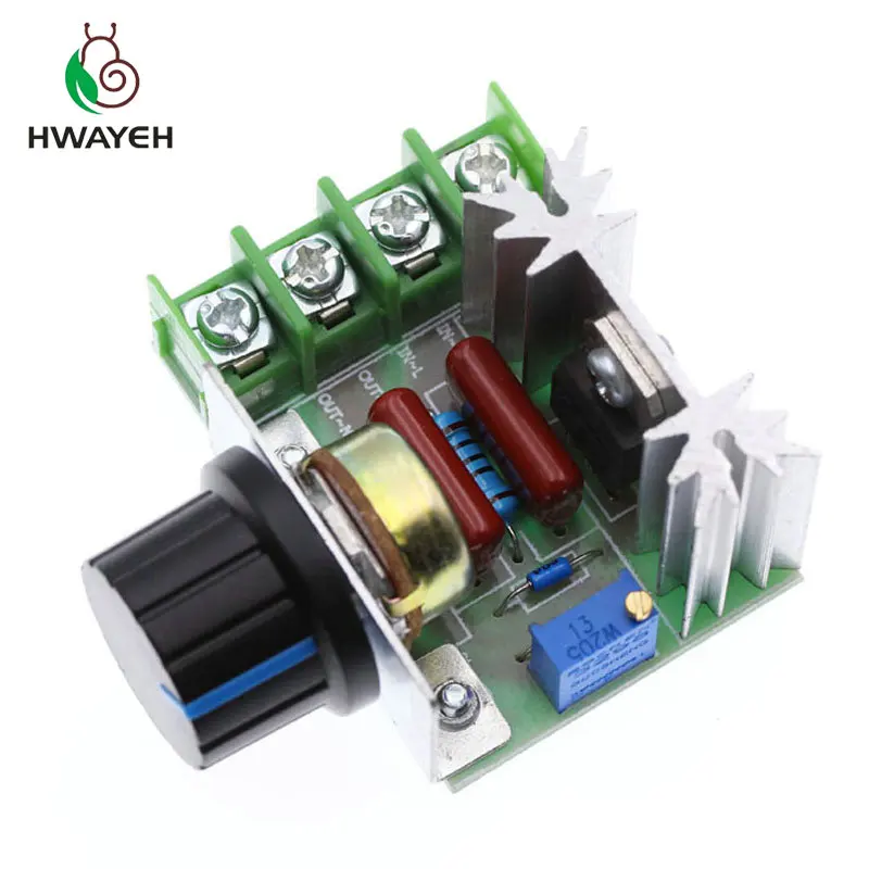 AC 220V 2000W SCR регулятор напряжения Диммеры Регулятор скорости термостат|voltage