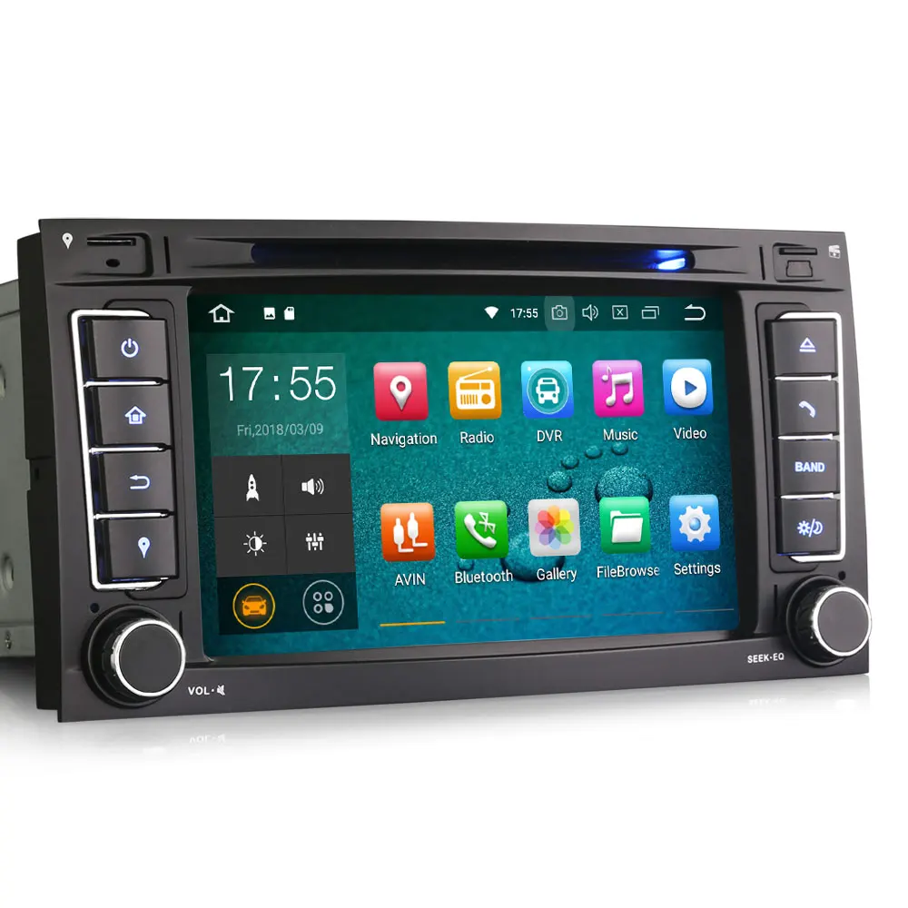 Flash Deal 7" Quad-Core Android 9.0 Pie OS Car DVD Multimedia GPS Radio for Volkswagen Touareg 2004-2010 & Volkswagen T5 Multivan 2004-2009 3