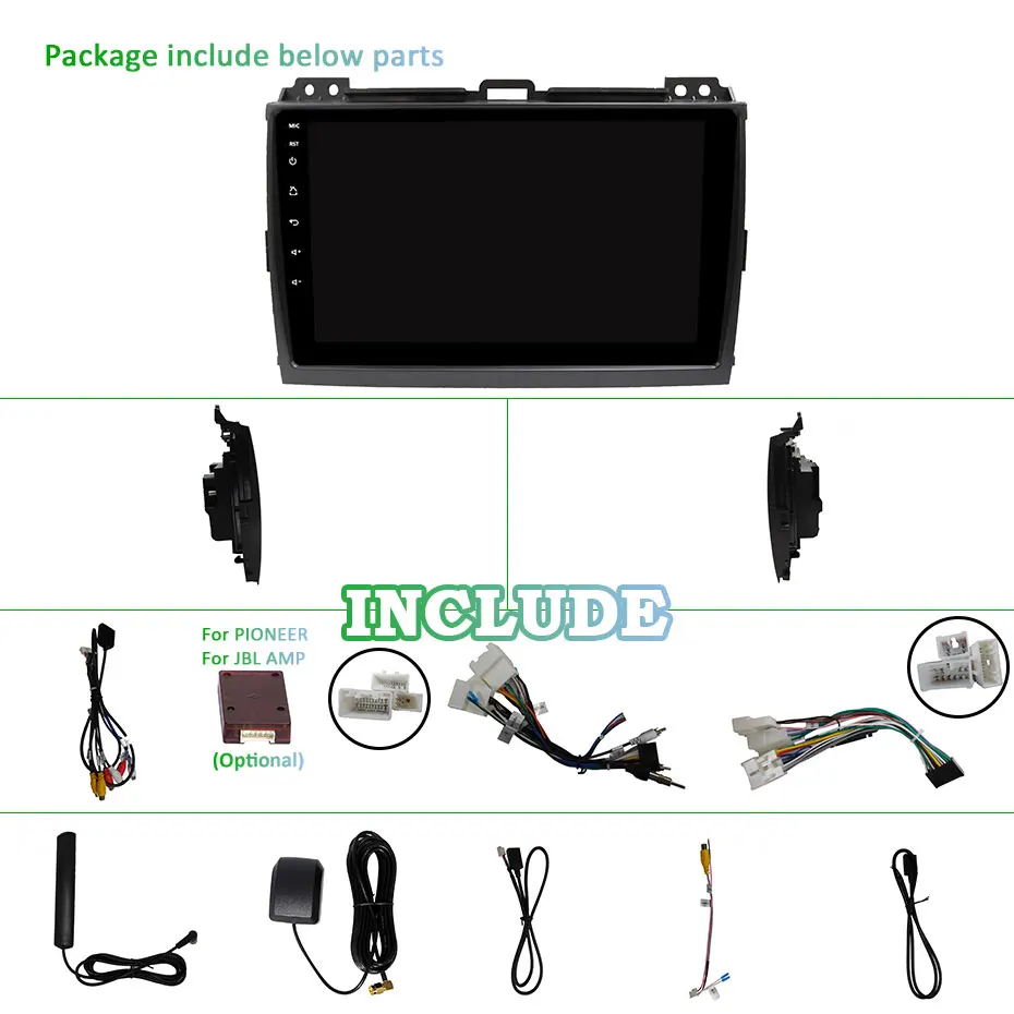 Flash Deal DSP IPS Android 9.0 Car GPS Radio for Toyota LAND CRUISER Prado 120 Lexus GX470 Multimedia Screen Build in 4G MODEM Slot No DVD 29
