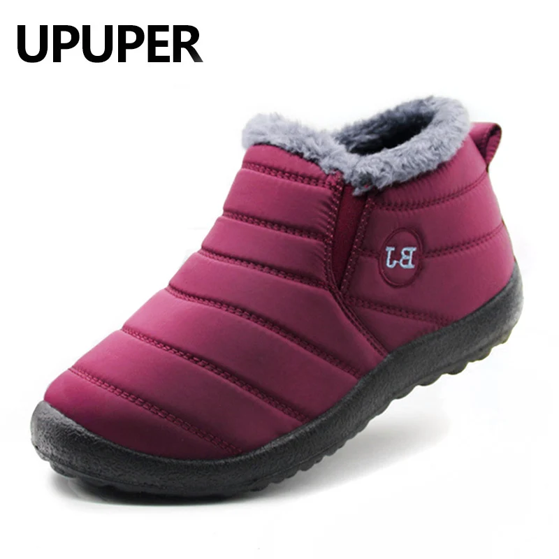 Cheap Women's Winter Boots With Fur Waterproof Slip on Warm Boots Women ...