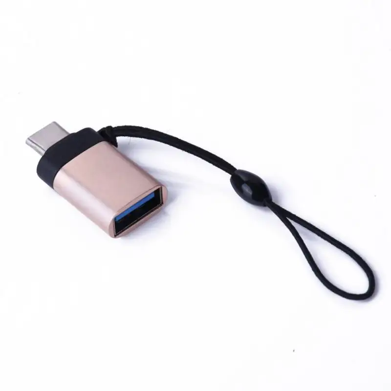 Type-C до USB3.0 адаптер Android кабель для передачи данных мобильный телефон OTG для MacBook/huawei/Xiaomi/samsung/U диск/клавиатура/мышь SD - Цвет: Rose gold