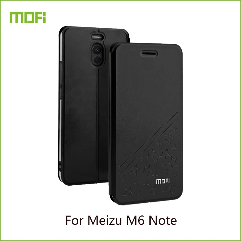 

For Meizu M6 Note Phone Case Mofi Luxury Flip PU Leather Stand Cover Book Style Cover For Meizu M6 Note