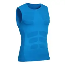 Для Мужчин Тренировки про Gymming Shaper топ, жилет спортивные Леггинсы для бега Yogaing сжать тело Фитнес пляжные спортивные футболки майка футболки VA10