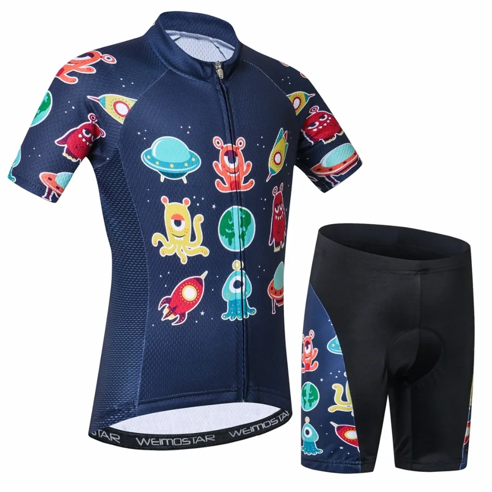 Summer Kids Cycling Set Bike Jersey Shorts suit Children Road Mountain MTB Bicycle Clothes Boys Maillot Ropa Ciclismo Top bottom