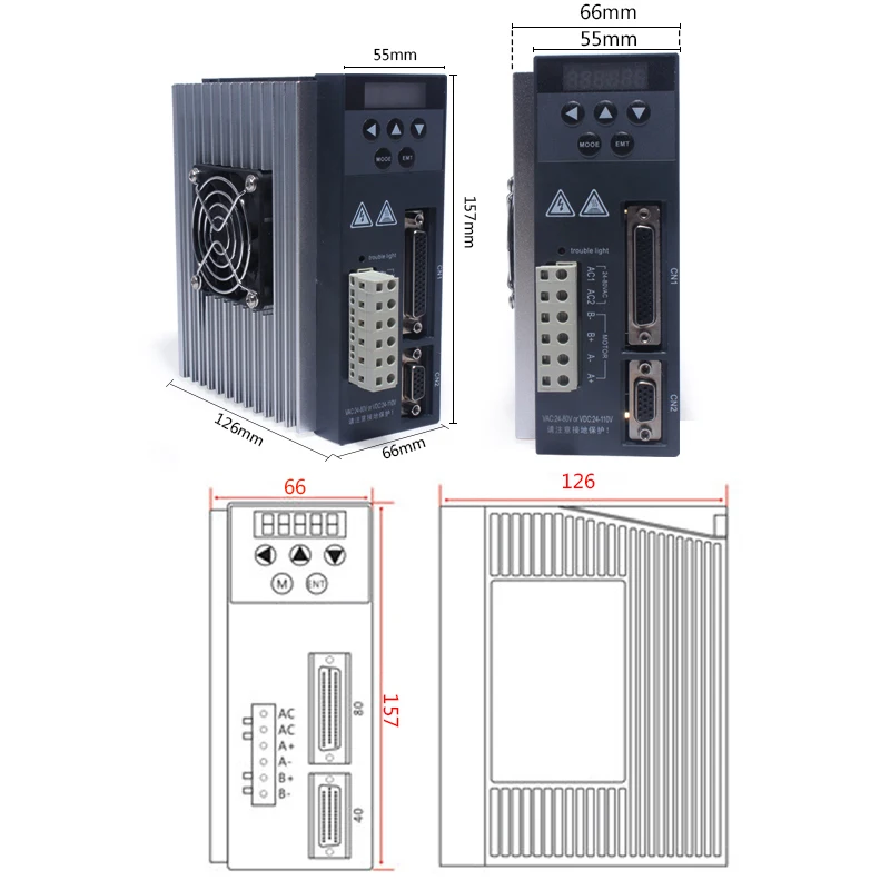 Nema 34 86 High-speed Closed-loop 8.5Nm Stepper Motor+ HB860MB Digital Display Servo Driver 8.5NM 86 Hybrid closed loop 2-phase