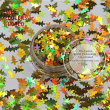 TCA200 лазерный Золотой Рождественский дерево 8 мм Размер блестки, зеркальный блеск для ногтей, Татто, художественное украшение и другие