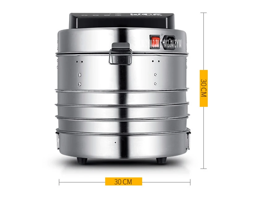LT-02 контроль времени температуры из нержавеющей стали устройство для сушки фруктов сушилка для фруктов овощей кухонный комбайн сушка мяса