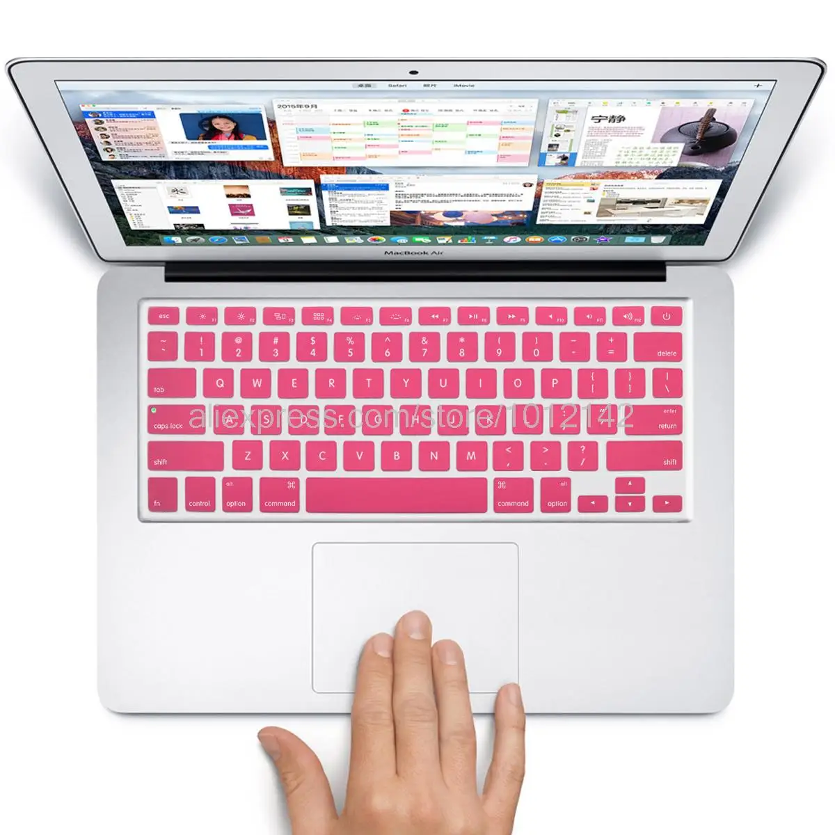 США Макет красочные силиконовые английский клавиатура кожи защита наклейка для 1" 15" 1" Mac MacBook Air pro Retina/IMAC G6
