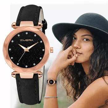 

Luxury Watch Women Famous Brand 2020 Fashion Women 's Leather Band Analog Quartz Diamond Wrist Watch Watches Clock