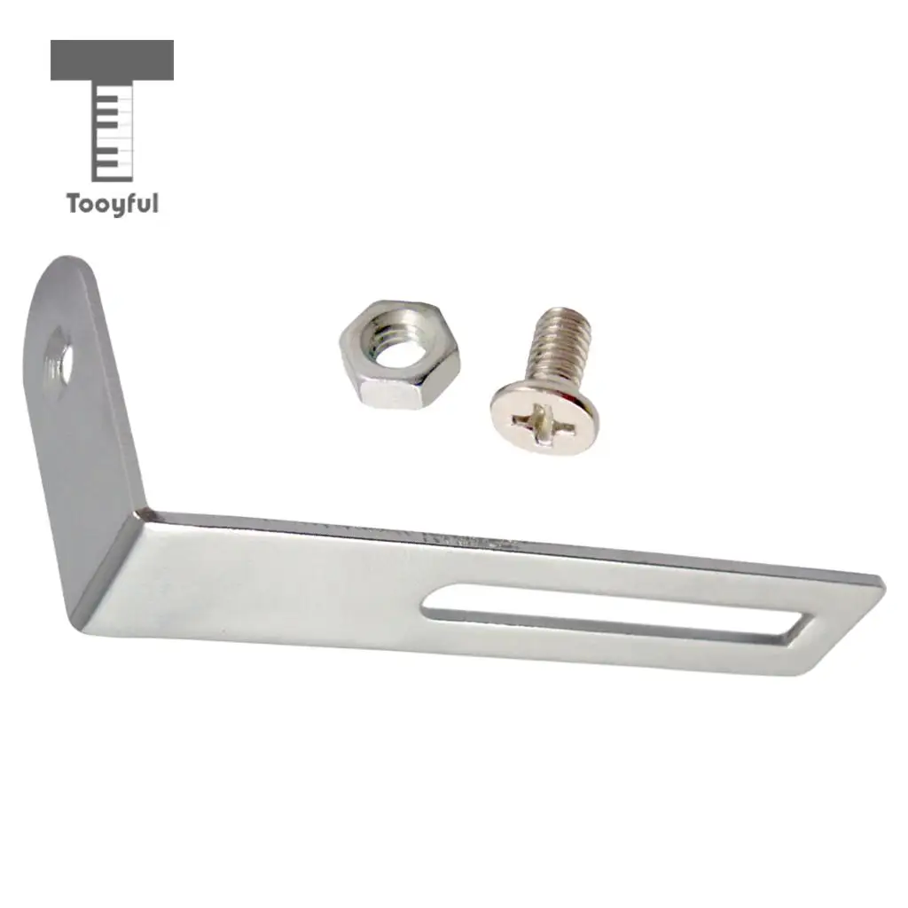 Tooyful Silver Guitar Pickguard Mounting Support Bracket & Screws for LP Electric Guitar Parts