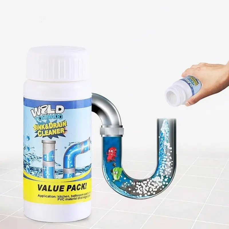 

Powerful Pipe Dredging Agent Powerful Sink Drain Cleaner For Kitchen Sewer Toilet Closestool Clogging Home Cleaning Supplies