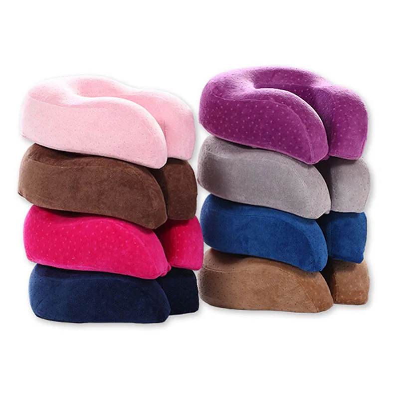 

U Shaped Car Pillow Neck Pillow Headrest Car Flight Airplane Pillow Soft Travel Pillow Memory Foam Neck Nap Pillow