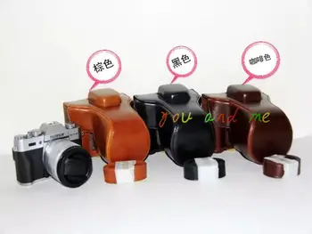 

PU Leather Camera Bag For Fujifilm X-T10 XT10 XT20 XT-20 16-50mm lens Camera Case Leather With Strap Coffee