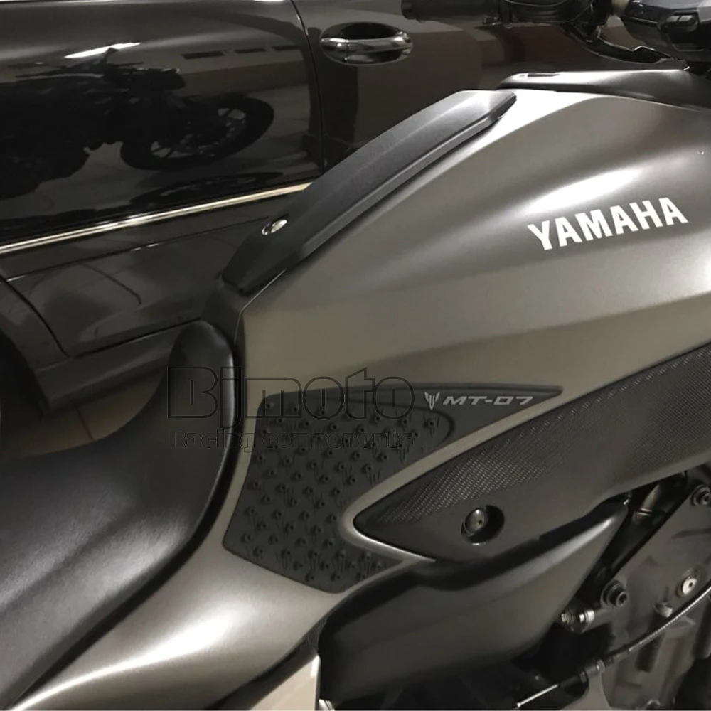 Для Yamaha MT-07 MT07 MT 07 защитная накладка на бак мотоцикла Наклейка газ колено сцепление Танк Тяговые колодки сторона