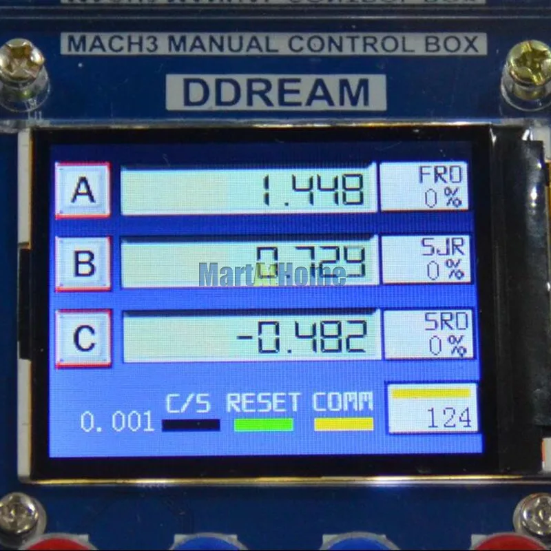 6 осевой цифровой lcd Mach3 ручной блок управления ручка последовательный интерфейс алюминиевая поддержка NVEM, NVUM Серия# SM704@ CF