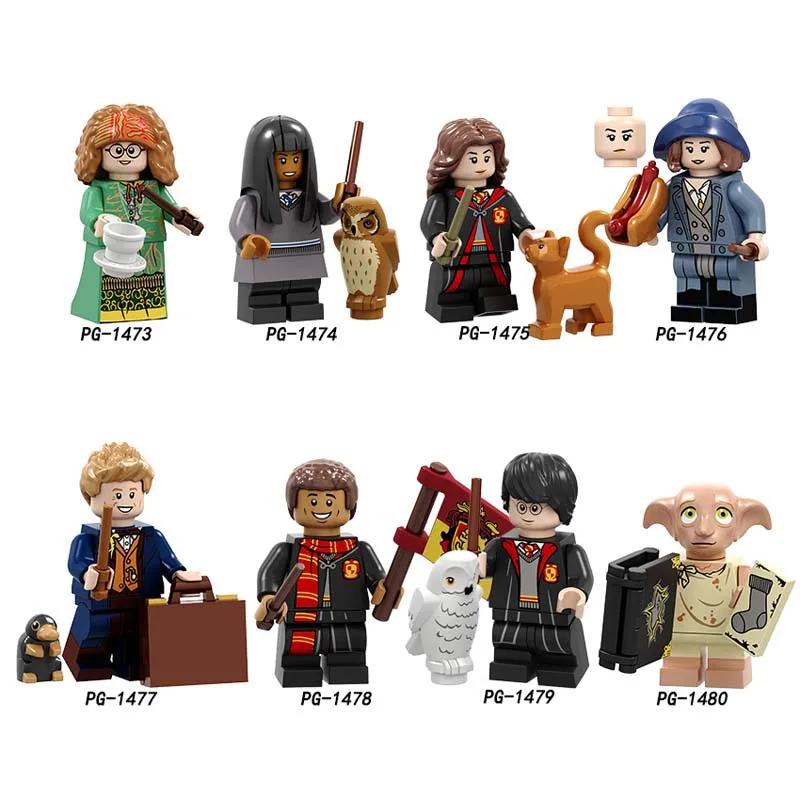 

Single Building Blocks Harry Potter Figures Dobby Trelawney Cho Chang Hermione Dean Newt Scamander Collection toys for children