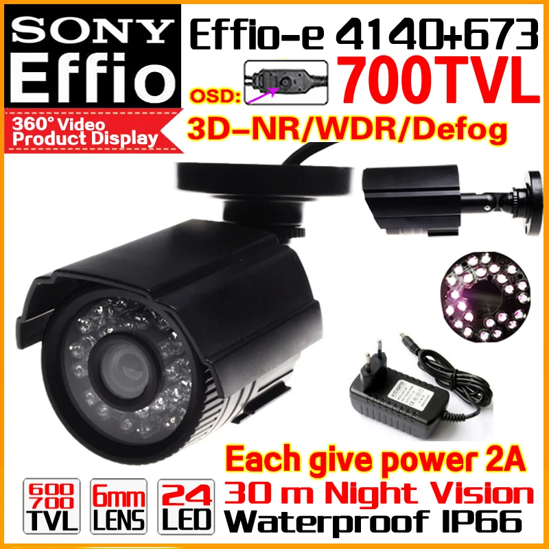 Реальные 1/3 sony CCD 700TVL Effioe Мини Hd видеонаблюдения Камера экранное меню