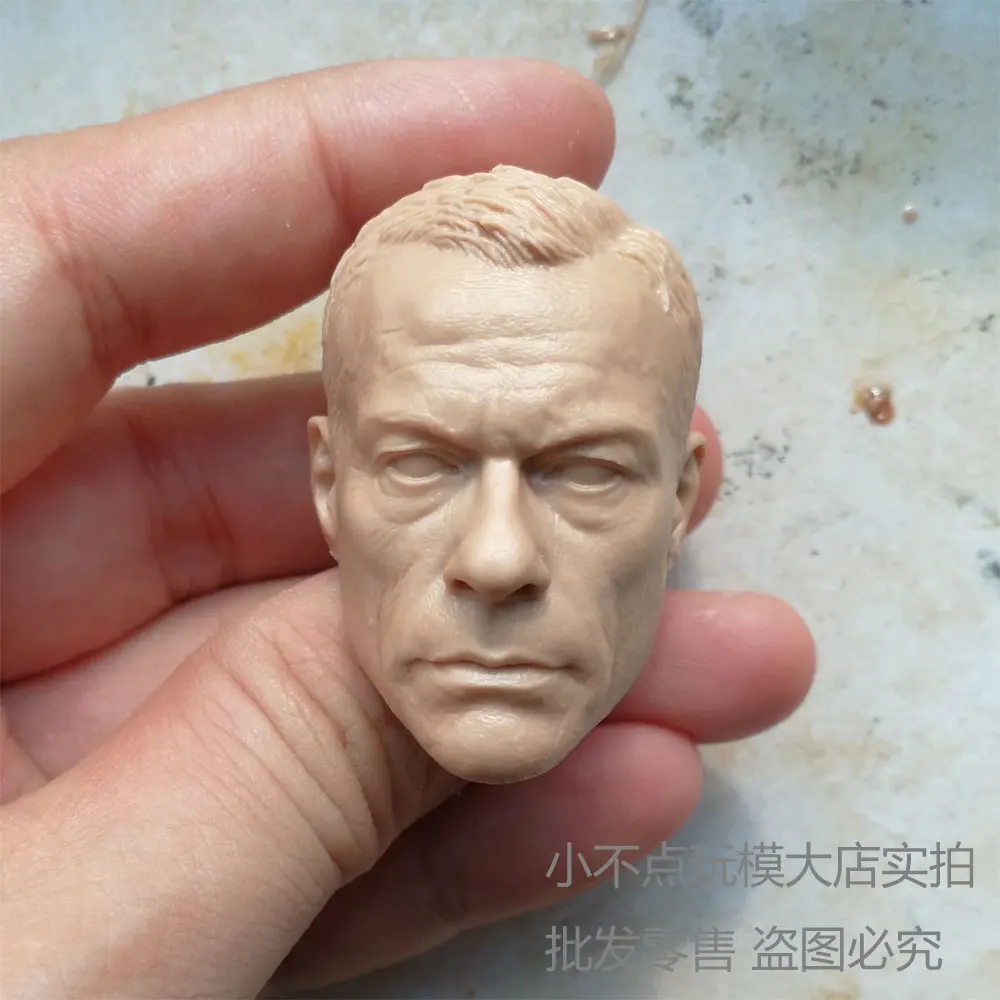

blank 1/6 scale Head Sculpt Jean-Claude Van Damme unpainted fit 12'' body figure