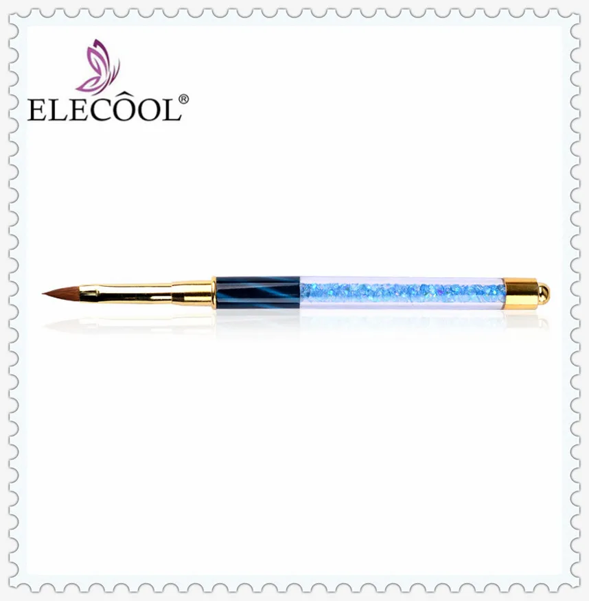 07 ELECOOL 3/1 шт Нейл-арт лайнер живопись кисточки для геля лак для ногтей, набор для маникюра Стразы акриловые деревянной ручкой полоса линии - Цвет: 07