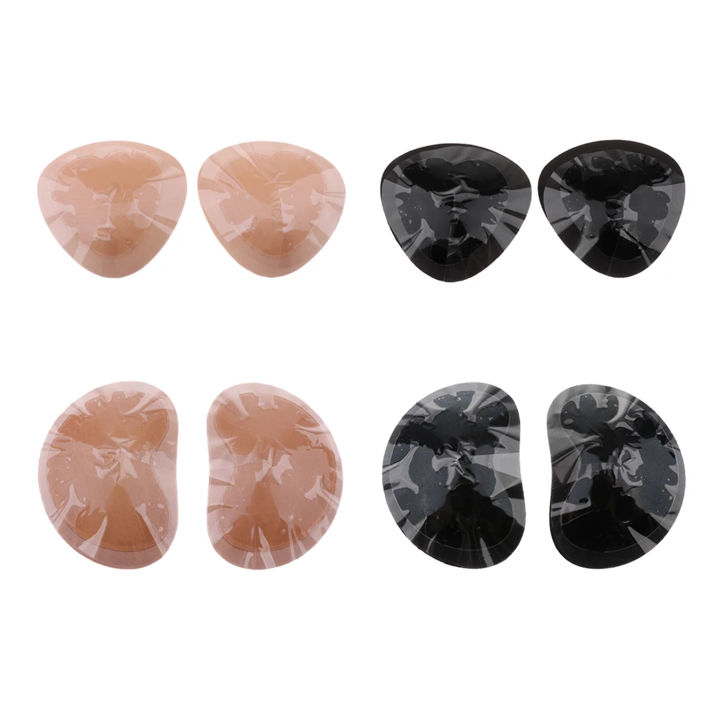 

Women's Silicone Triangle Bikini Swimsuit Bra Insert Pads Push Up Bra Cups Enhancer Nipple Cover Stickers Women Bra Pads