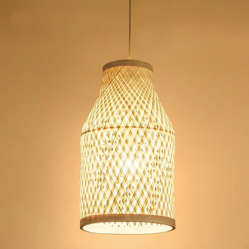 

Chinese antique teahouse chandelier bamboo lamp rattan chandelier creative study cafe decoration lamps ZP423154