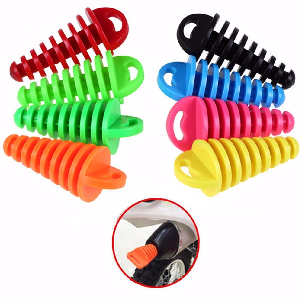 

1Pc PVC Motorcycle Exhaust Pipe Motocross Tailpipe Waterproof Air-bleeder Plug Exhaust Silencer Muffler Wash Plug Pipe Protector