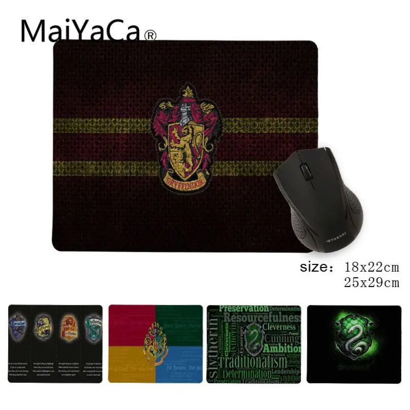 

MaiYaCa Non Slip PC Slytherin School Logo Anti-Slip Durable Silicone Computermats Anti-Slip Mouse Pad Mice Pad Mat Mousepad