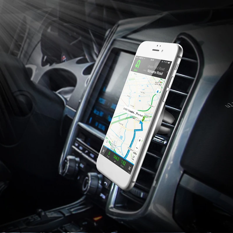 MALUOKASA Магнитная автомобильная подставка для телефона для iphone 8 7 6s samsung S8 Air Vent gps универсальный держатель мобильного телефона с автоматической застежкой