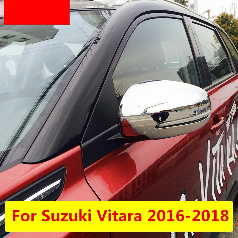 For Suzuki Vitara 2016-2018 Car Rear-view Mirror Covers Shell Rearview Edge Guards Cover Exterior decoration Accessories | Автомобили и