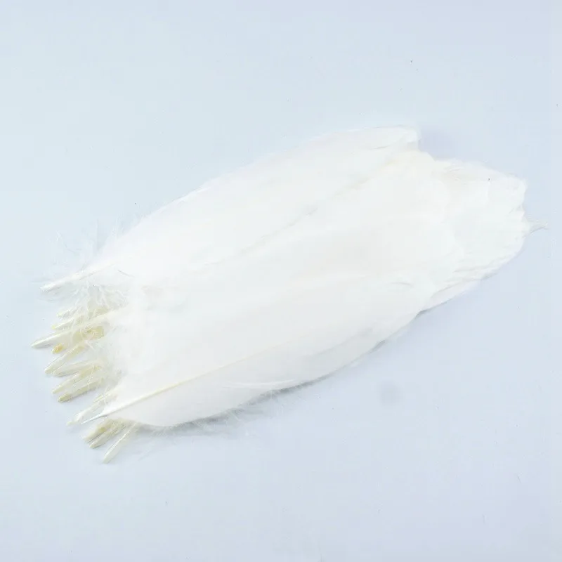 15-20 см Высокое качество Белый гусиное перо для DIY красочное перо украшение Свадебные перья для рукоделия аксессуары Шлейфы