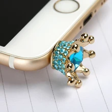 Наушники для мобильного телефона 3,5 мм, AUX, разъем Dust Plug imperial crown 3,5 diamond enchufe del polvo для apple Iphone 4 5 6 PC latop cork