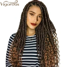 Активные искусственные локоны в стиле Crochet косы 16 20 дюймов мягкие натуральные кисти для макияжа, мягкие синтетические волосы для наращивания 24 Подставки/пакет Богиня замки