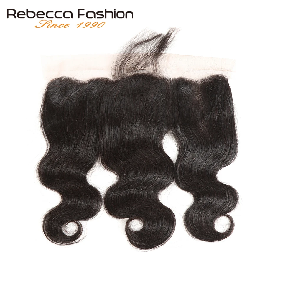 Rebecca Non Remy Malaysian Body Wave Human Hair 3 Bundles With Frontal 13x4 Lace Frontal Closure With Bundles Free Shipping