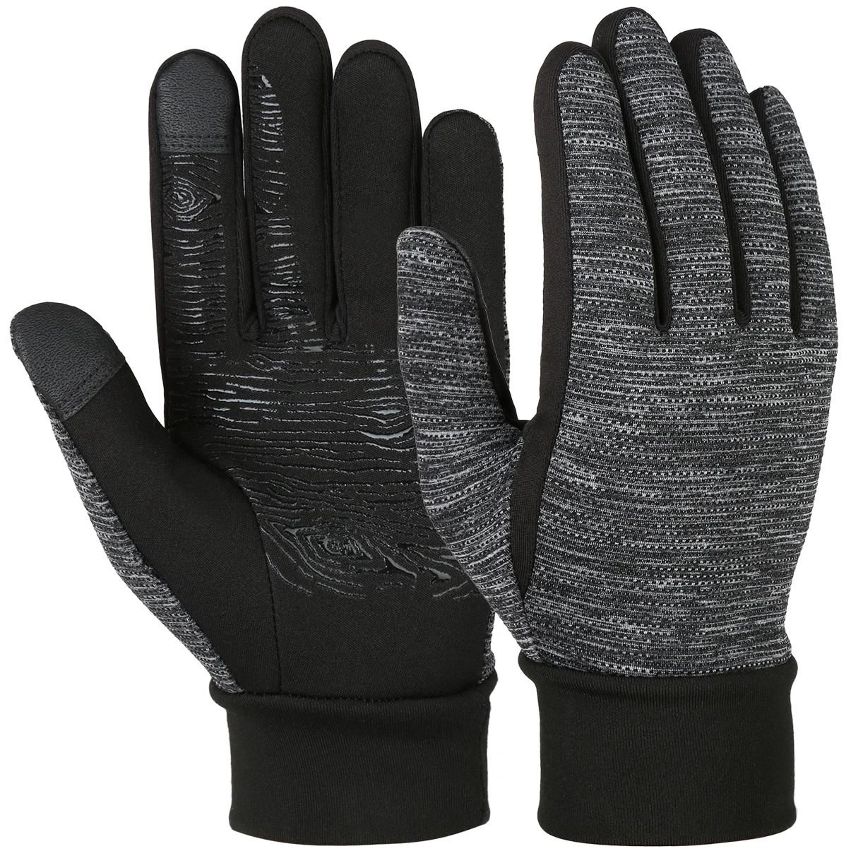 Vbiger Winter Anti slip Gloves Touch Screen Warm Gloves Outdoor Sports Gloves for Men and Women
