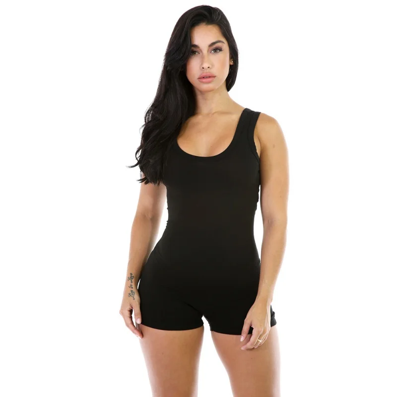 Women Sexy Sleeveless Solid Bodycon Playsuit Jumpsuits Summer Casual Fitness Workout Rompers Backless Slim Clubwear Playsuit Women Sexy Sleeveless Solid Bodycon Playsuit Jumpsuits Summer Casual Fitness Workout Rompers Backless Slim Clubwear Playsuit
